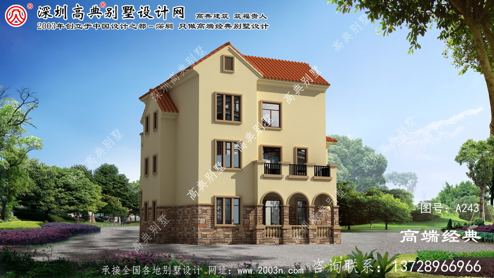 苏州市大户型三层别墅，外观简约不失奢华