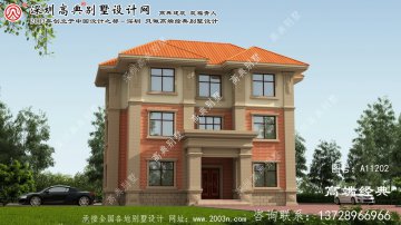 东阿县乡村别墅外观设计