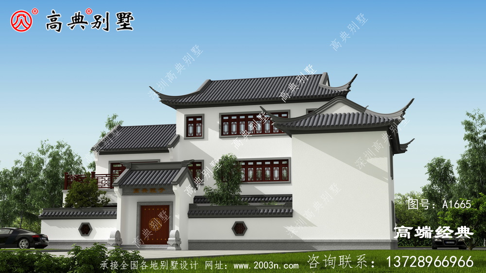 谢通门县农村的小别墅	