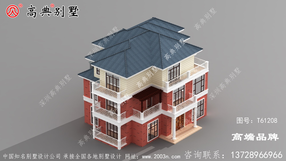 三层楼房设计图简洁干练不浮夸。