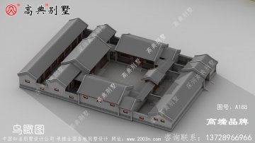 建筑农村别墅图简单大方，户型十