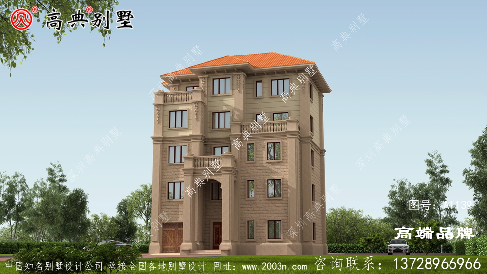简欧风格别墅复古使整个外观充满生机