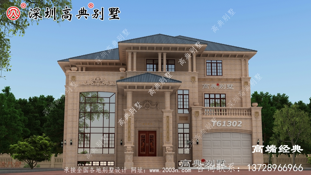 豪华别墅设计图，建豪华住宅肯定少不了这款户型