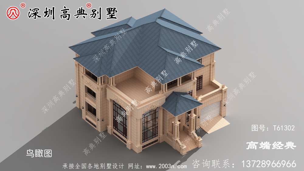 豪华别墅设计图，建豪华住宅肯定少不了这款户型