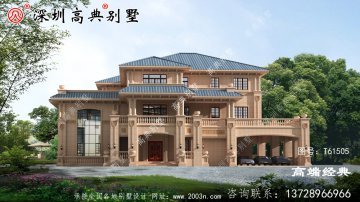 欧式 三层别墅 ，外型 美观 的落