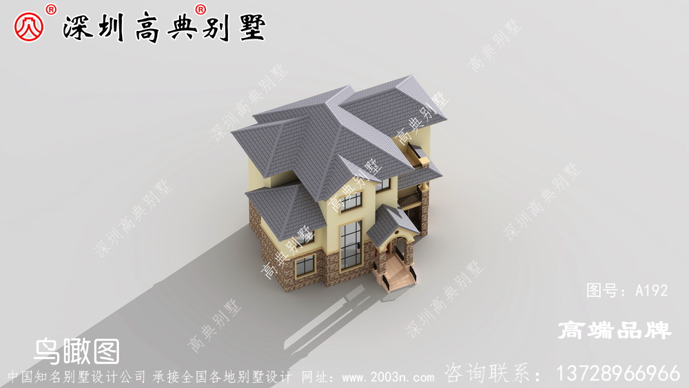 三层农村简欧民房户型方案图，外观很受欢迎