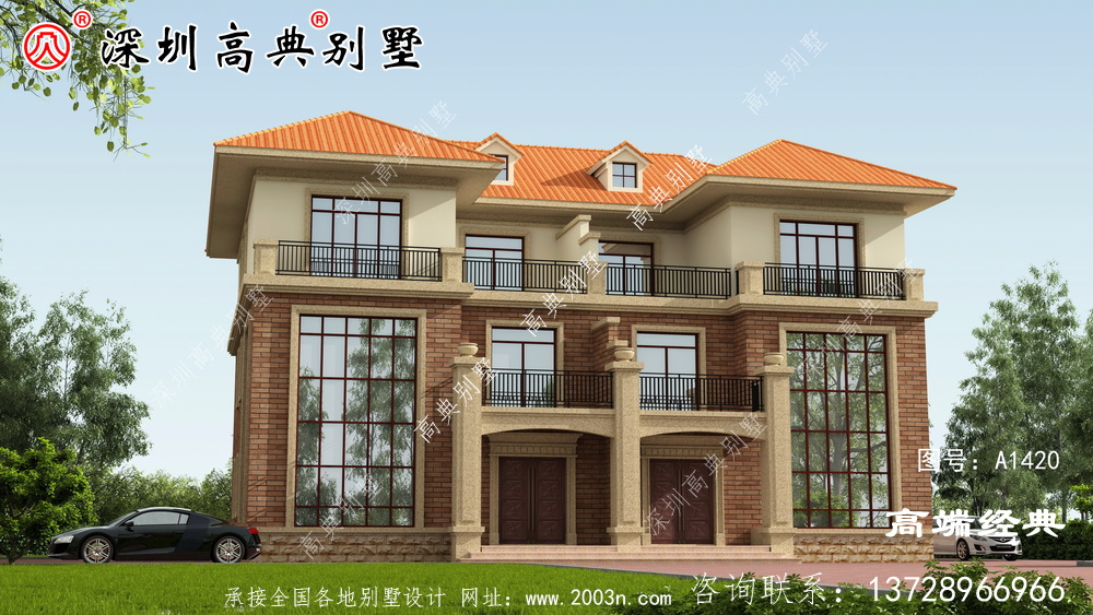 农村三层自建房图，几十万就能建这么实用的房子