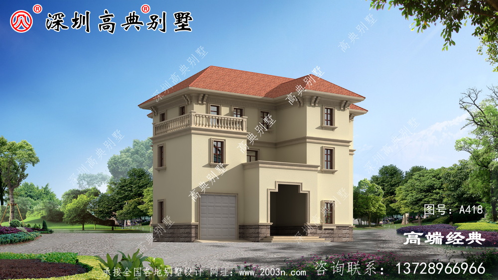 乡村三层带阳台图片，室内明亮，真是个不错的选择。