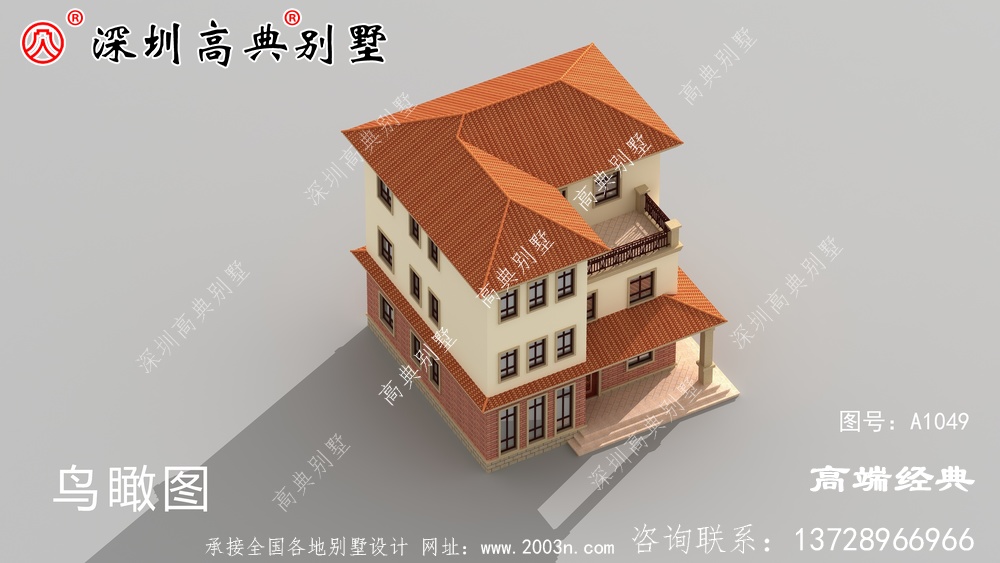 农村二层小别墅设计图，户型合理外观也不赖