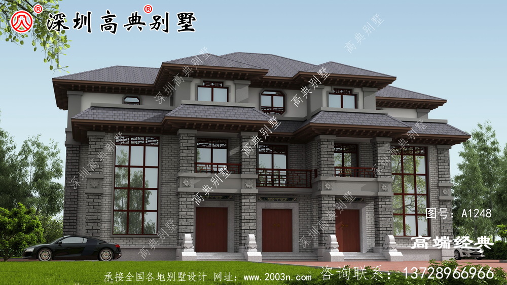 三层自建房图，外观时尚布局讲究，经得起时间的考验